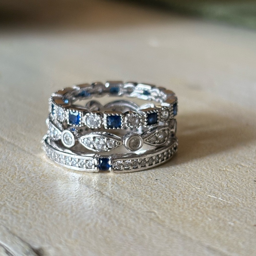 Sterling Silver Stacking Band Rings
